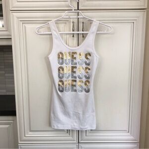 Guess women’s metallic branded tank top